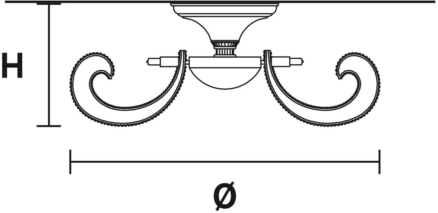 Masiero Потолочный светильник из металла с кристаллами Cristalis sun-id-1406323 - Вид №2