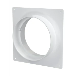 Пластина настенная с соединителем для круглых воздуховодов Fonet D125 мм пластик