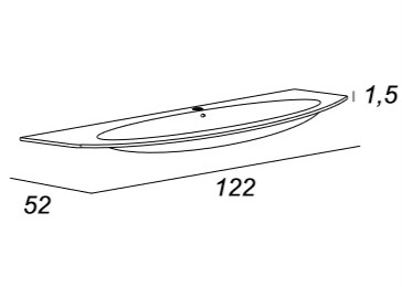 Мебель для ванной CEZARES EDEN 122 Grigio talpa opaco - Вид №4