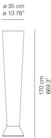 Quadrifoglio Торшер LED из стекловолокна с диммером sun-id-1399915 - Вид №1