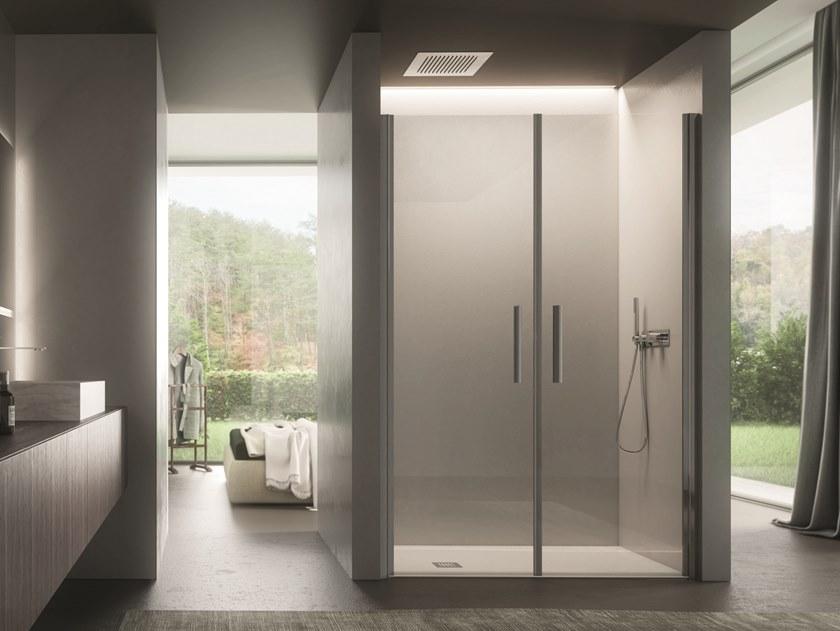 DISENIA Прямоугольная душевая кабина из стекла с распашной дверцей Luce sun-id-1377689 - Вид №1