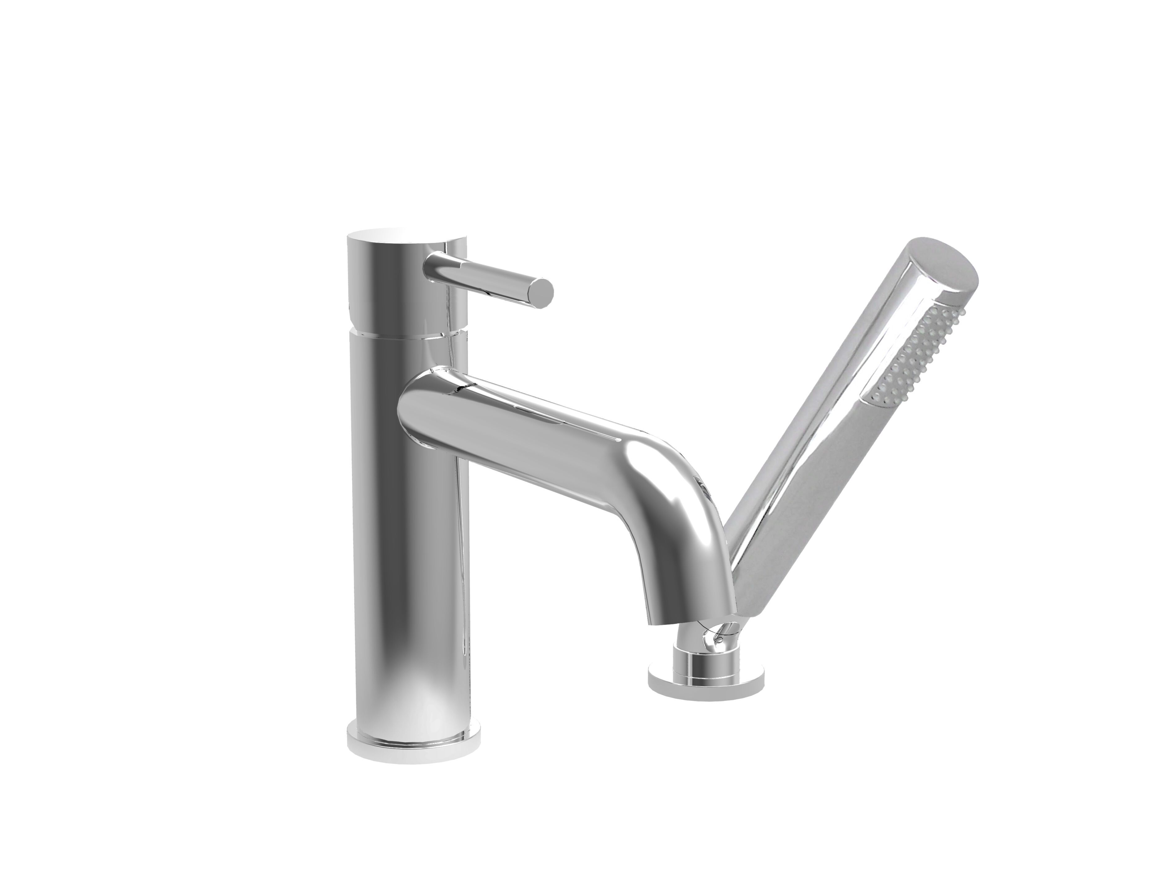 Смеситель для ванны с 2 отверстиями и ручным душем BARIL Zip B66 ARCH-00016179 - Вид №1