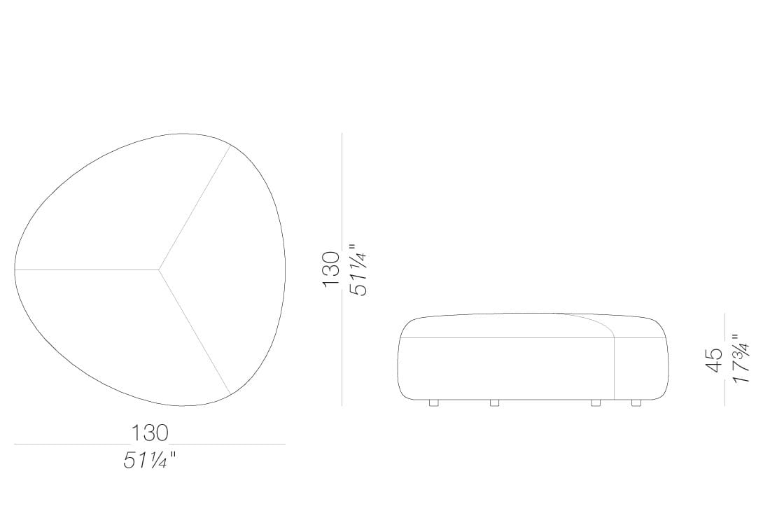 Ткань съемный сад пуфик Lapalma KIPU OUTDOOR ARCH-00102720 - Вид №39