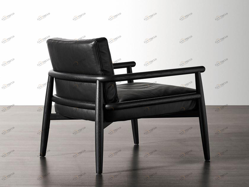 Meridiani Мягкое кожаное кресло с подлокотниками Teresa sun-id-1464023