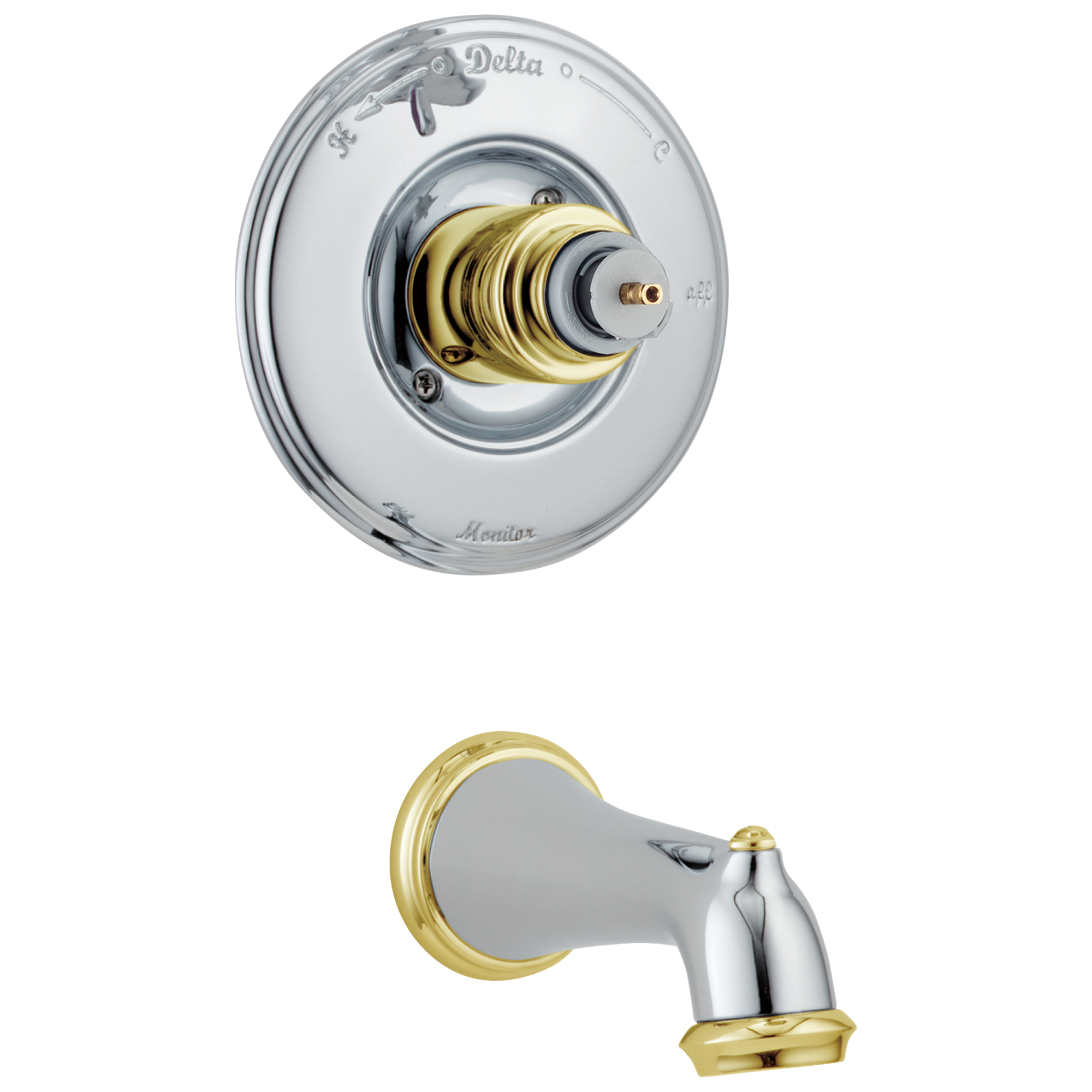 Только отделка трубки Monitor 14 Series - меньше ручки Delta Faucet VICTORIAN T14155-CBLHP