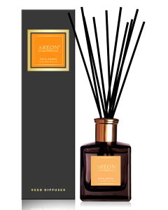 91252644 Ароматический диффузор HOME PERFUME STICKS PREMIUM Gold Amber 150 мл STLM-0522247 AREON