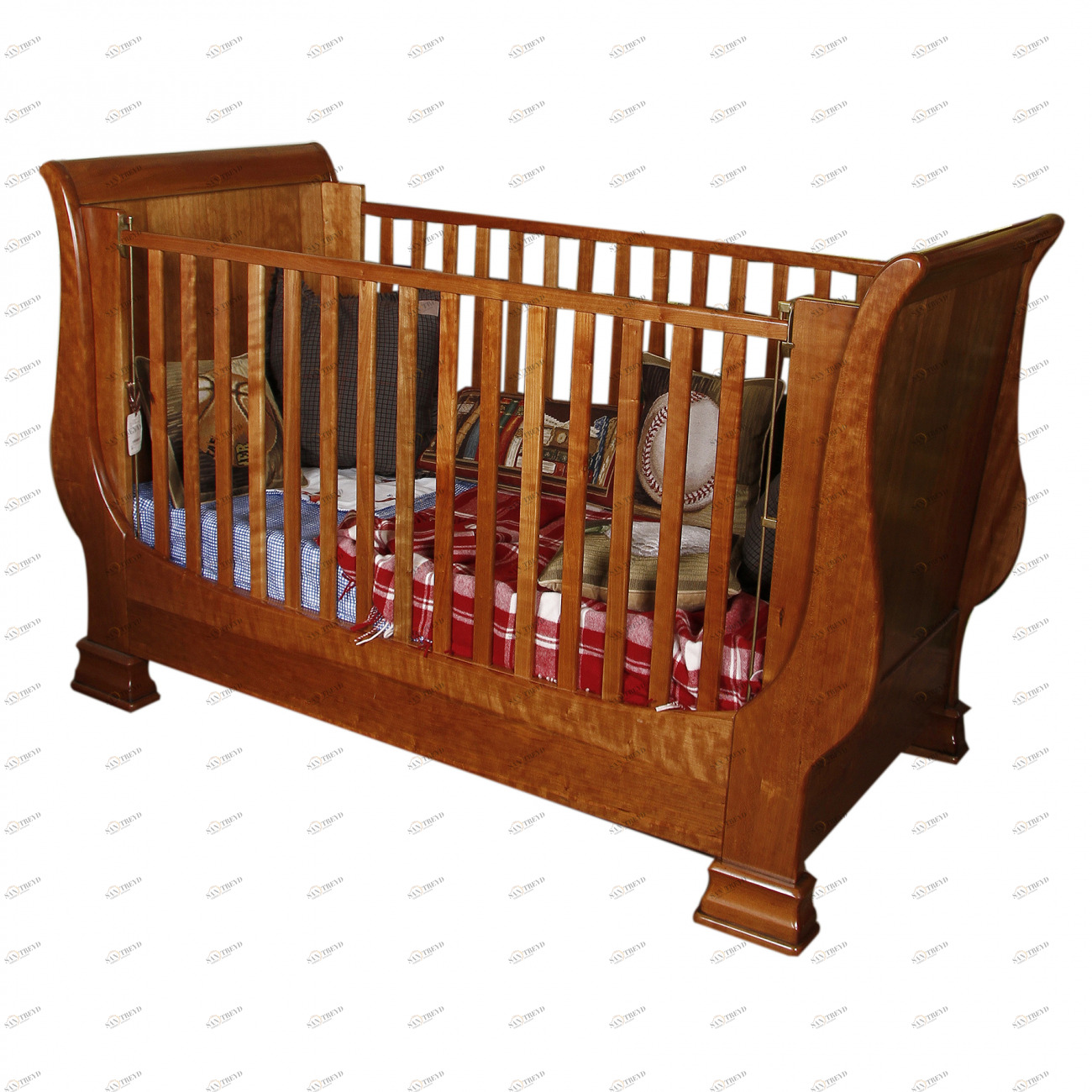 Кроватка детская с матрасом коричневая Day Bed MINIME ДИЗАЙНЕРСКИЕ 010118 Коричневый 