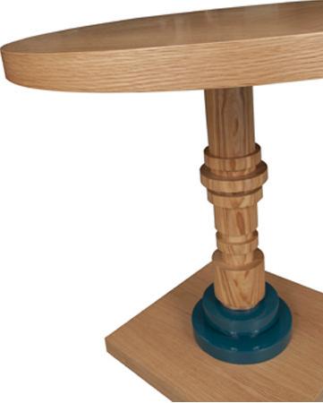 Hamilton Conte Paris Круглый журнальный столик из дуба Tula sun-id-1497060 - Вид №2