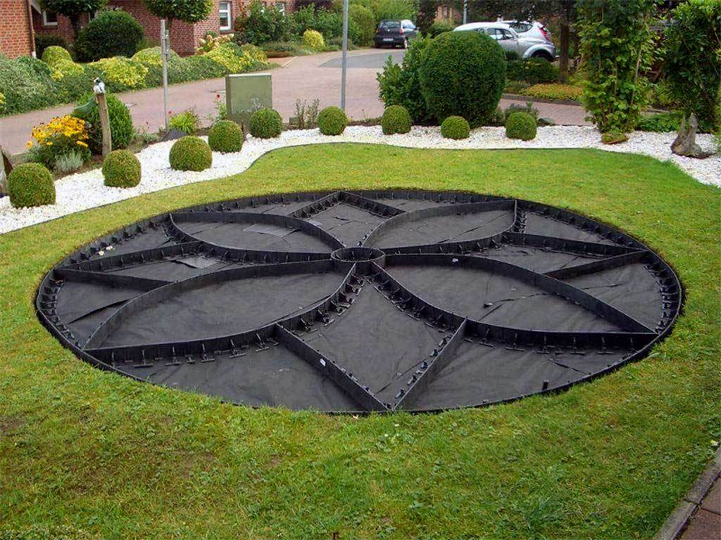 Пластиковый бордюр 45 мм, длина 1 м ГеоПластБорд GPBST-45 - Вид №12