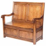 P625 Скамья с двумя панелями ijlbrown  - Вид №2