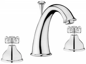 Смеситель для умывальника с 3 отверстиями Белый 8521 GALASSIA Ethos