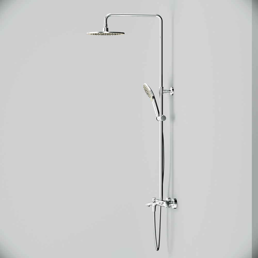 F0780564 душ.система набор: смеситель д/ванны/душа с термостатом верх.душ.d 250 мм ручной ду AM.PM Like - Вид №10