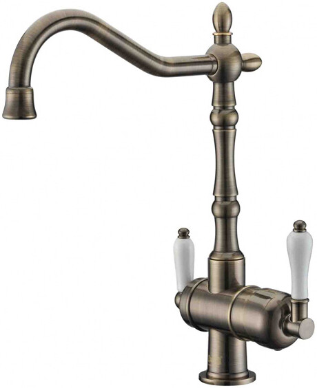 Смеситель ZorG Clean Water ZR 326 YF ANTIQUE для кухонной мойки, бронза