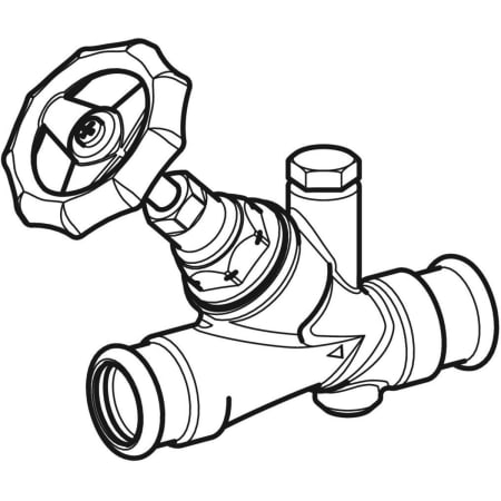 94885 Запорный вентиль Geberit Mapress угловой Geberit  - Вид №1