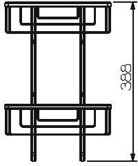 253-70262 Душевая полка подвесная цвет хром LANGBERGER Accessories - Вид №2