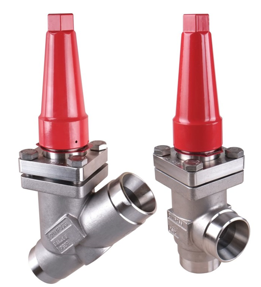 Danfoss SVA-S SS — запорные клапаны со стандартным штоком из нержавеющей стали SVA-S SS 20 D ANG Cap Запорный клапан 148B5378  - Вид №2