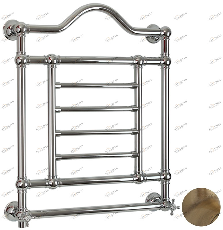 Полотенцесушитель MIGLIORE Edward DX ML.EDW-EL.501, 60 x 80 см электрический, бронза, провод справа ML.EDW-EL.501.BR