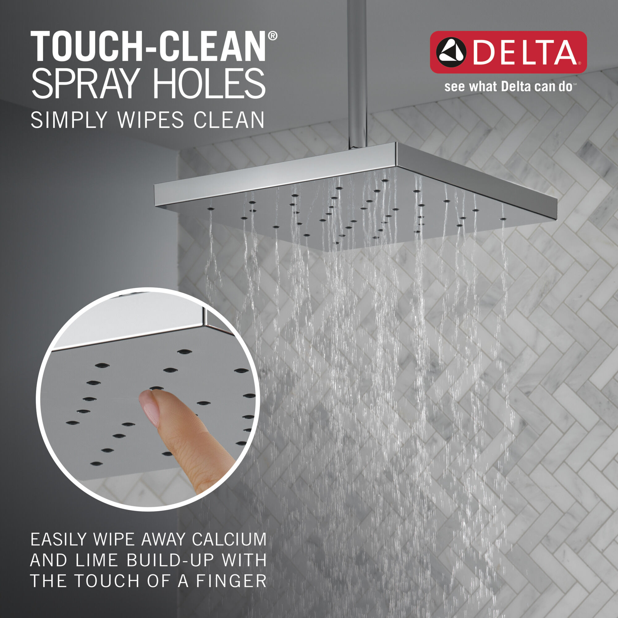 52161-RB25 H2Okinetic® одинарная душевая лейка с UltraSoak ™ Delta Faucet Universal Showering Венецианская бронза  - Вид №3