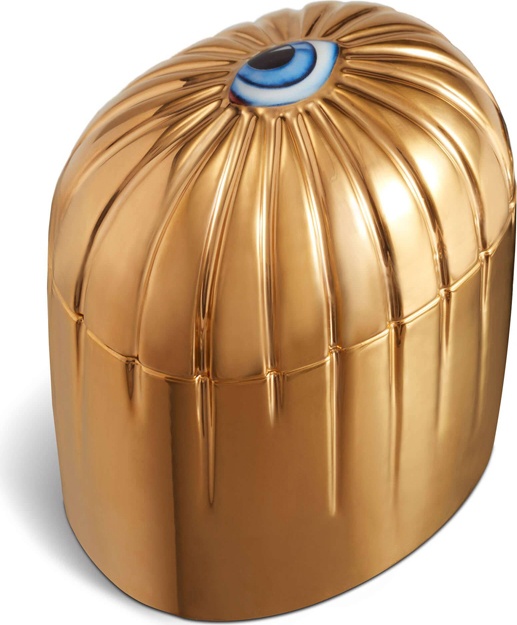 10628114 L’Objet Свеча 8см "Глаз" (позолота) Парафин 