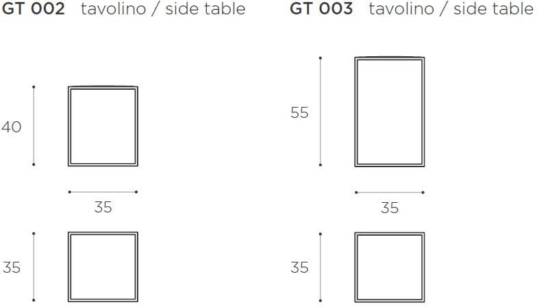 Стальной квадратный журнальный столик EPÒNIMO Gotham ARCH-00017172 - Вид №2