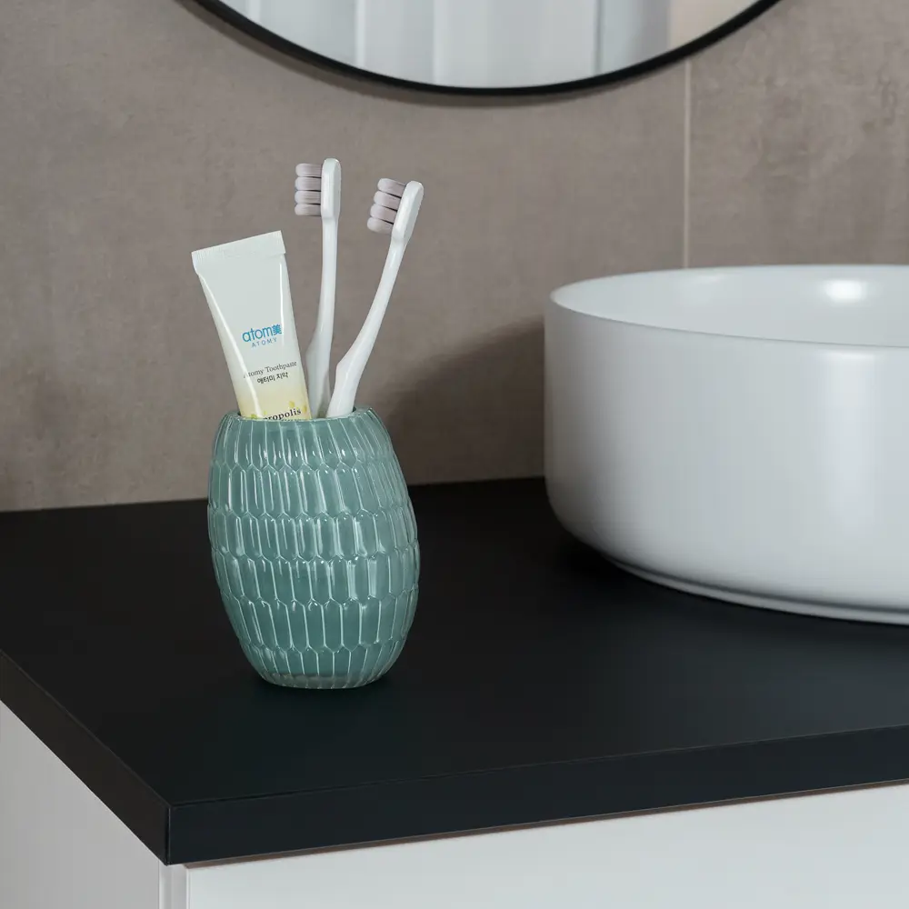 Verran Aurora — стакан для зубных щеток в изумрудном цвете 89384110 STLM-1567597 - Вид №4