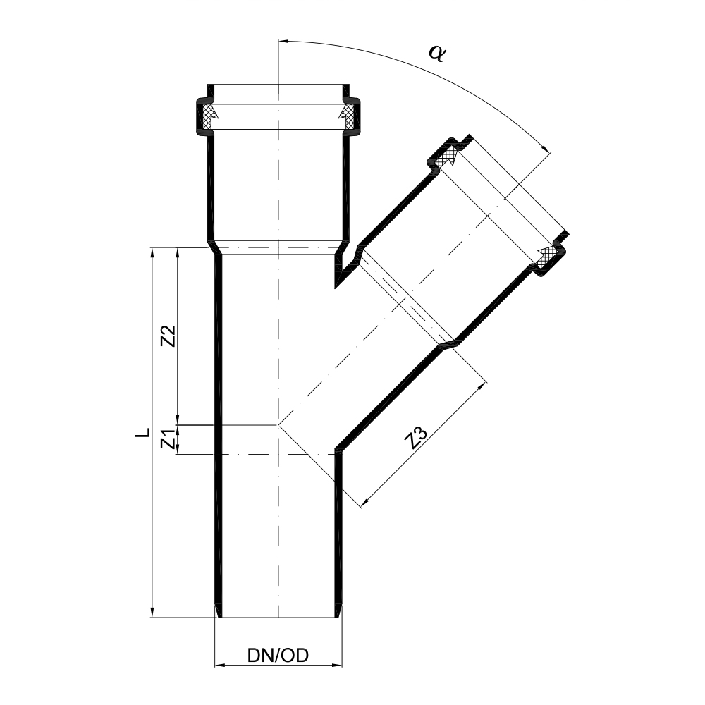 02975 Тройники Tece  - Вид №1