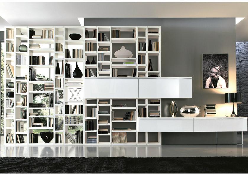 MisuraEmme Модульный книжный шкаф с ящиками и подвесным модулем Misuraemme sun-id-1346323 - Вид №2