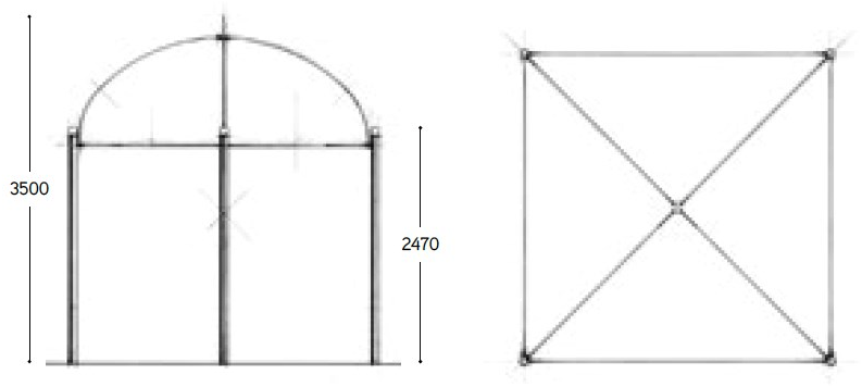 Aldo Bernardi Латунная беседка с подсветкой  Sha3  - Вид №3