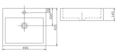 CL3036 Раковина накладаная SSWW CL  - Вид №3