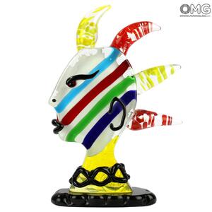 4702 ORIGINALMURANOGLASS Скульптура Голова Женщины - Pop Art - Original Murano Glass OMG 32 см
