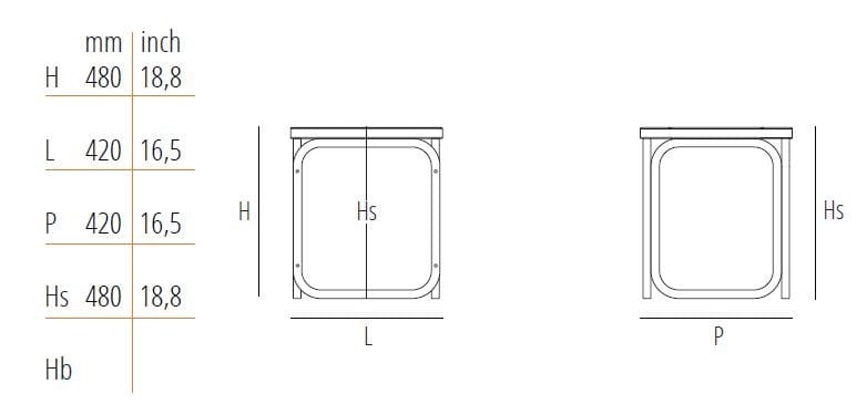 Табурет из бука Wiener GTV Design Postsparkasse ARCH-00145530 - Вид №6