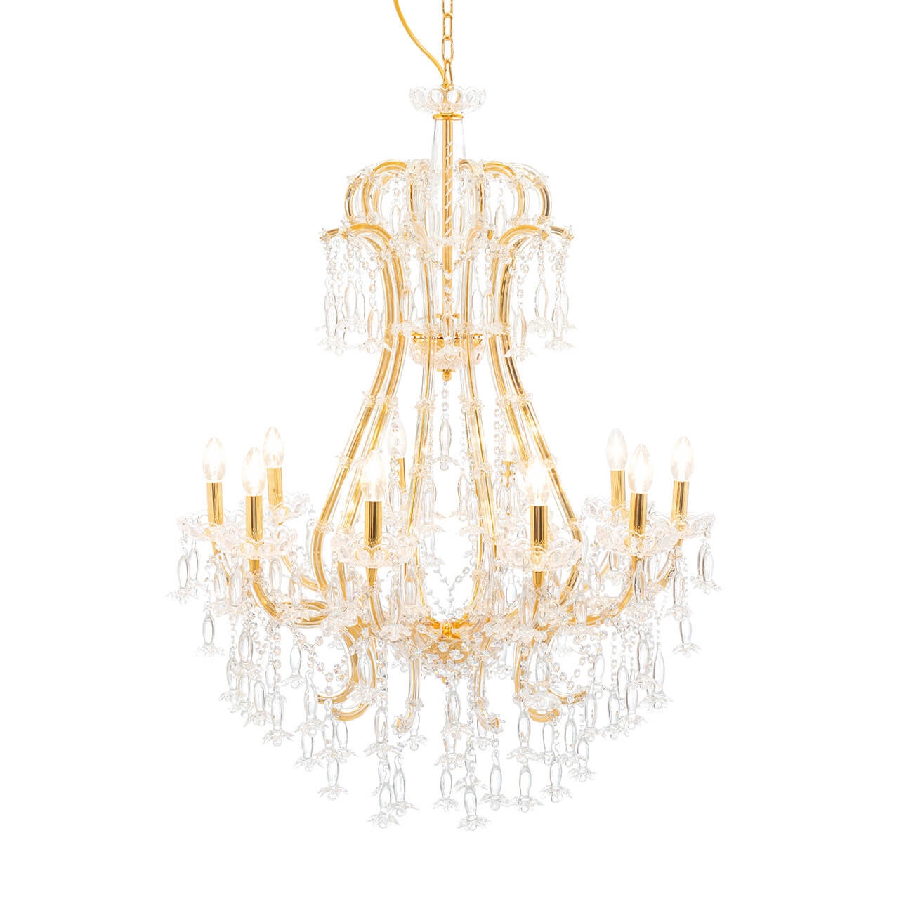 500181-D2 ABHIKA ЛАМПА ПЛАМЯ 10 H113 D100 CLEAR/GOLD 