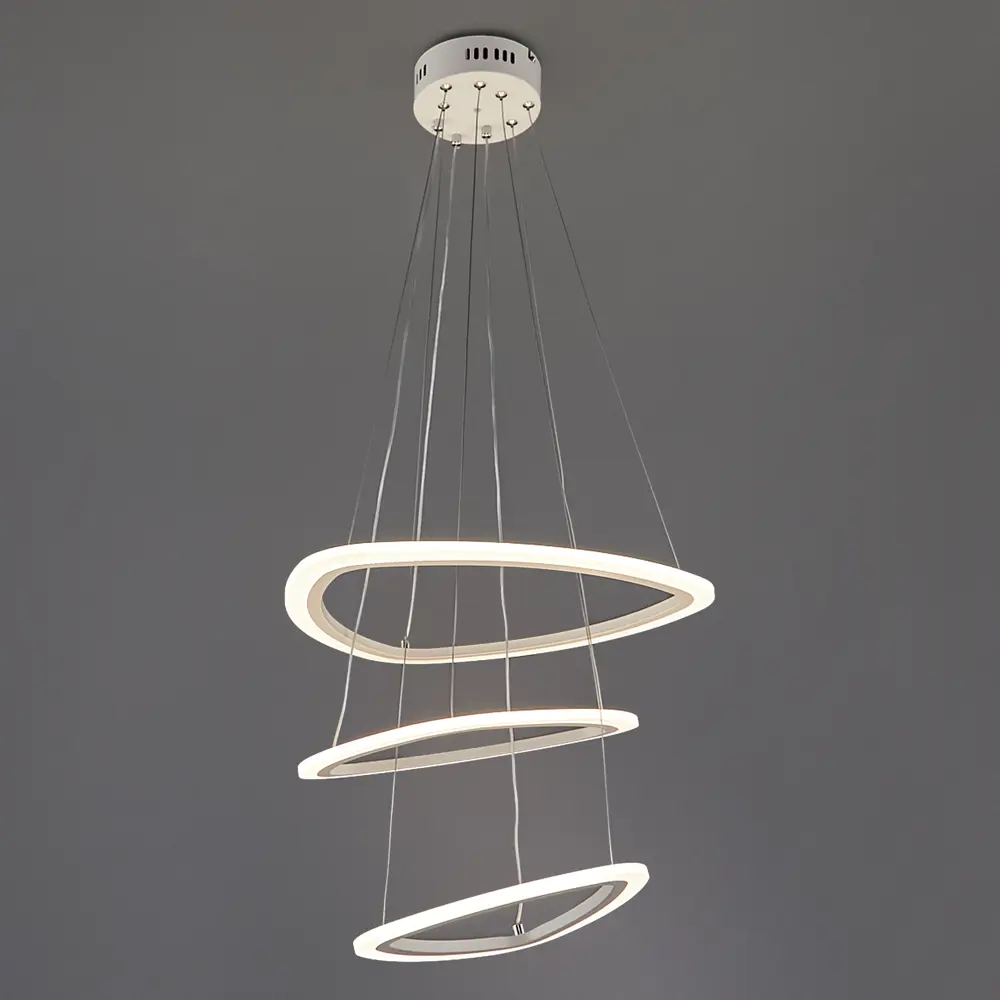 Светильник подвесной светодиодный Escada 10208/3LED с пультом управления, 20 м², регулируемый белый свет, цвет белый STLM-2175858 - Вид №3