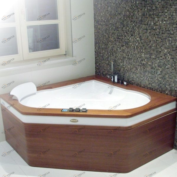 Ванна угловая с гидромассажем "BASE" Aura Corner 160 9H43-498A Jacuzzi 9H43498A