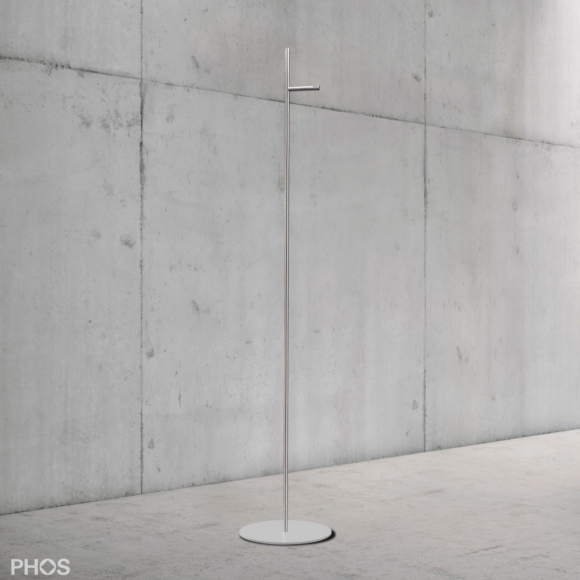 GSTS1V-BPW Вешалка прямая 1м, основание: белое. PHOS  - Вид №1