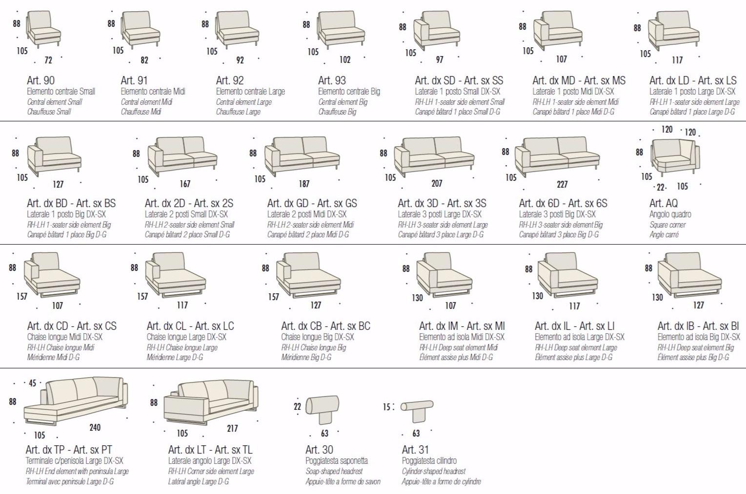 Felis Диван из ткани с шезлонгом Softliving sun-id-1495120 - Вид №4