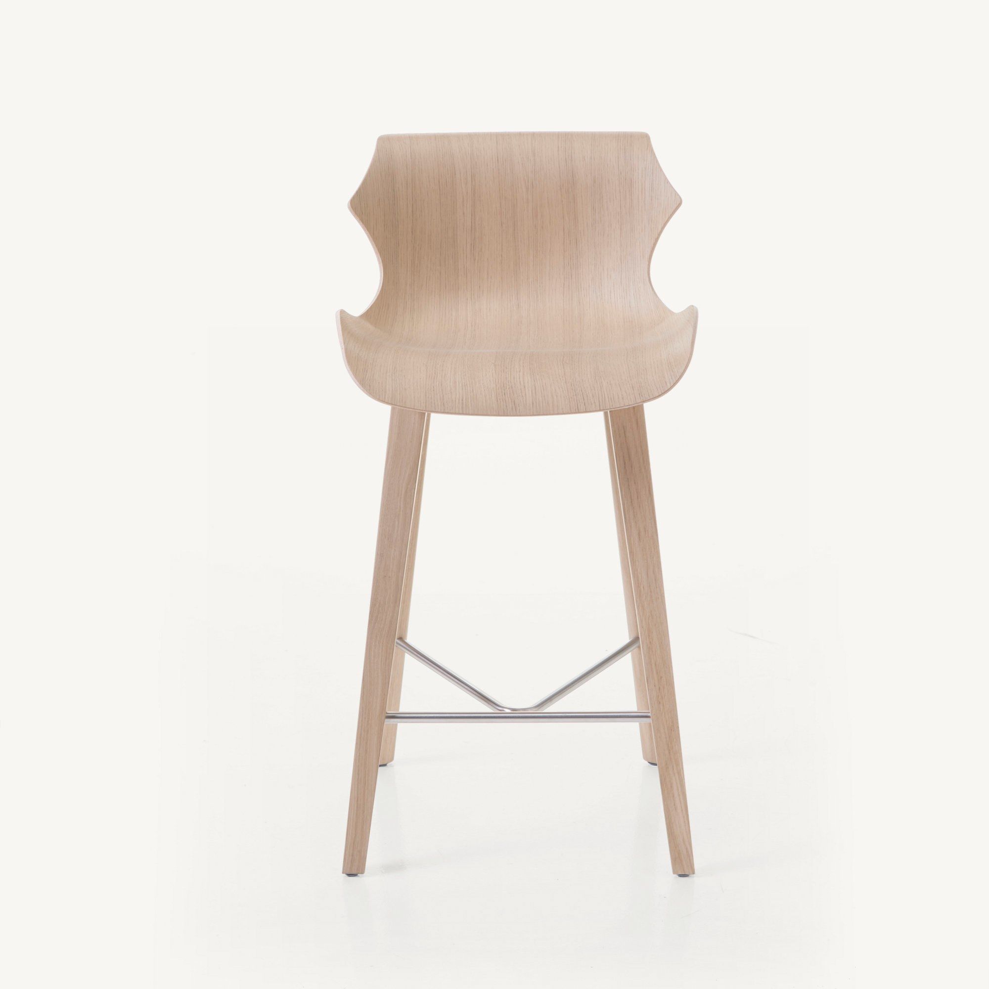 Деревянный табурет со спинкой BassamFellows Лепесток ARCH-00099946 - Вид №9