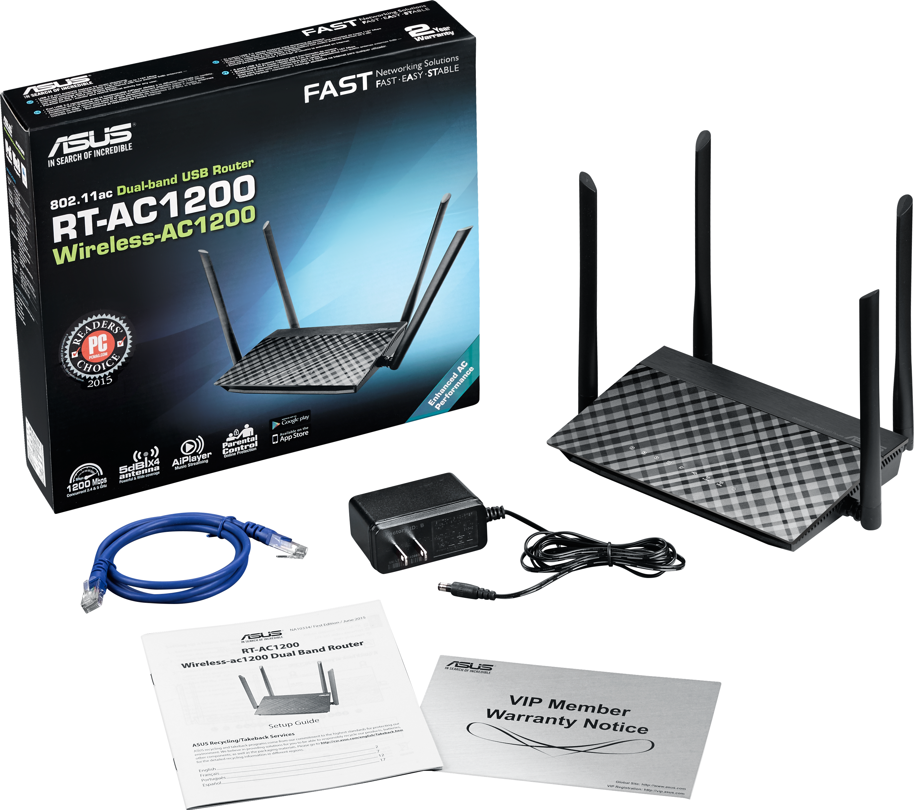 90IG0211-BM3D00 Rt-ac1200 ASUS Santreyd  - Вид №4