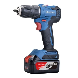 Дрель-шуруповерт аккумуляторная бесщеточная Dongcheng DCJZ2050, 20 В Li-ion 2x4 Ач