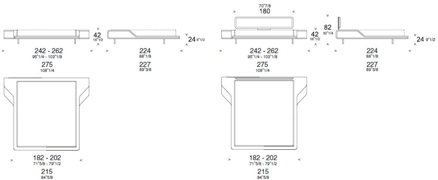 ESTEL GROUP Двуспальная кровать в коже sun-id-1371848 - Вид №4