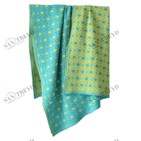 Плед NOEMIE B&Y APERO ДИЗАЙНЕРСКИЕ, ОРНАМЕНТ 010375 Голубой;зеленый 