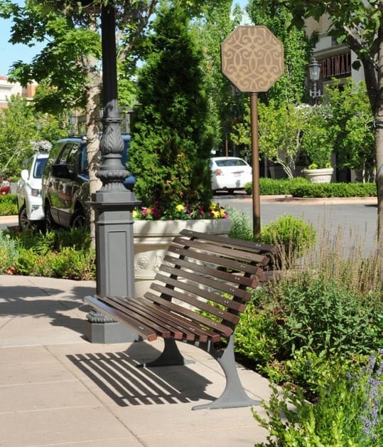 Деревянная скамья со спинкой Neri Gilia ARCH-00100315 - Вид №4