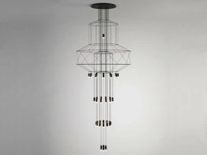 Vibia Светодиодный подвесной светильник с диммером Wireflow chandelier 0375