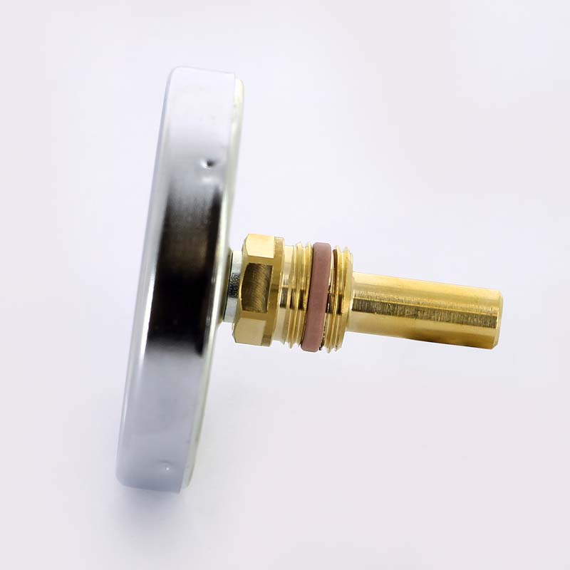 Термометр биметаллический самоуплотняющийся F+R801SD 80мм с погружной гильзой WATTS Ind 120 град.C гильза 50мм 10005935 - Вид №1