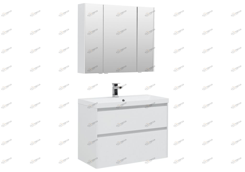 Мебель для ванной Aquanet Гласс 90 белый 00240467