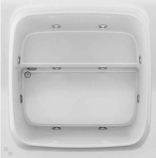 Jacuzzi® Квадратная гидромассажная ванна с хромотерапией sun-id-1405460 - Вид №1