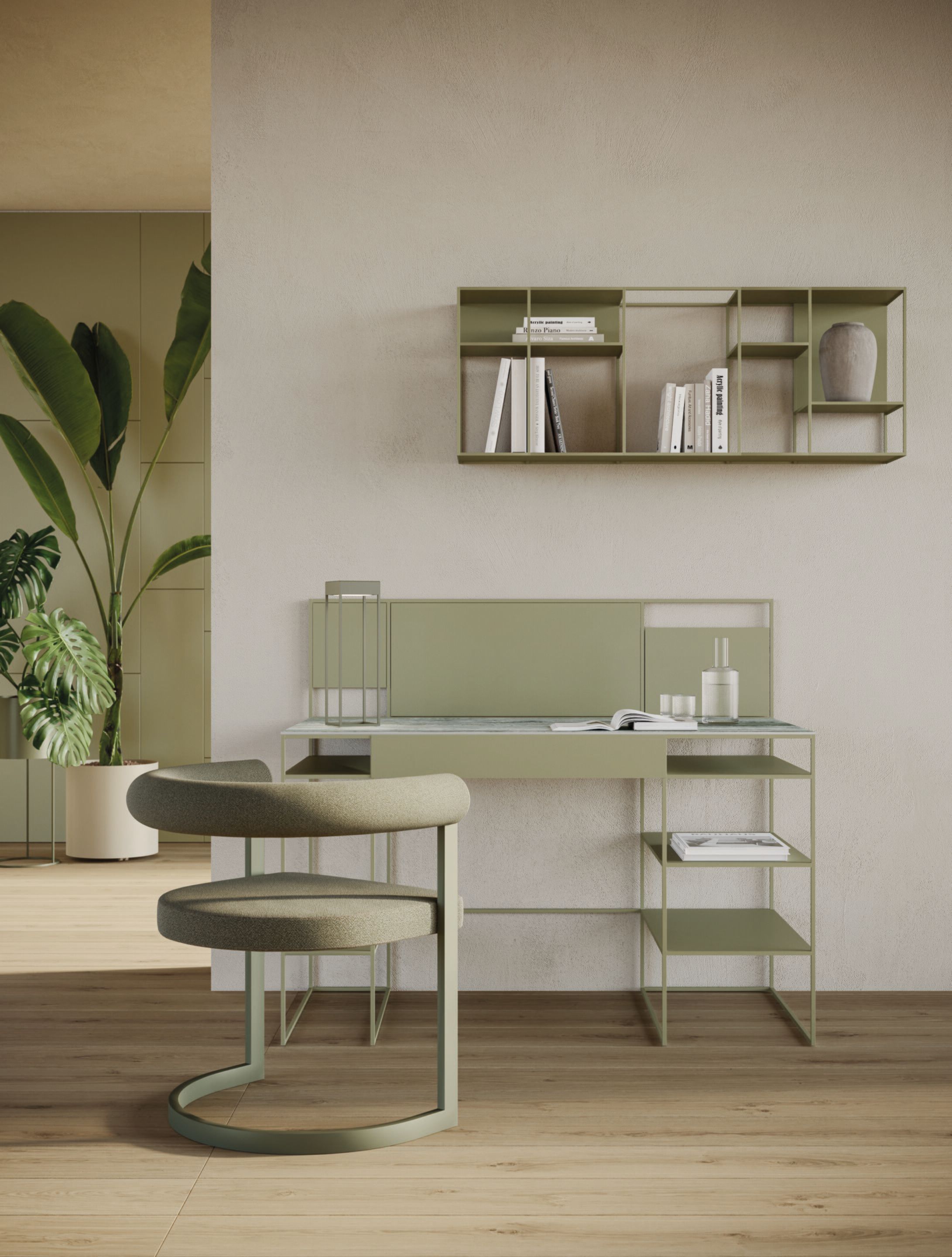 Книжный шкаф из металла Ronda Design Levia ARCH-00063653 - Вид №1