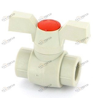 Кран 20 полипропилен шаровой бабочка FV-PLAST 301020