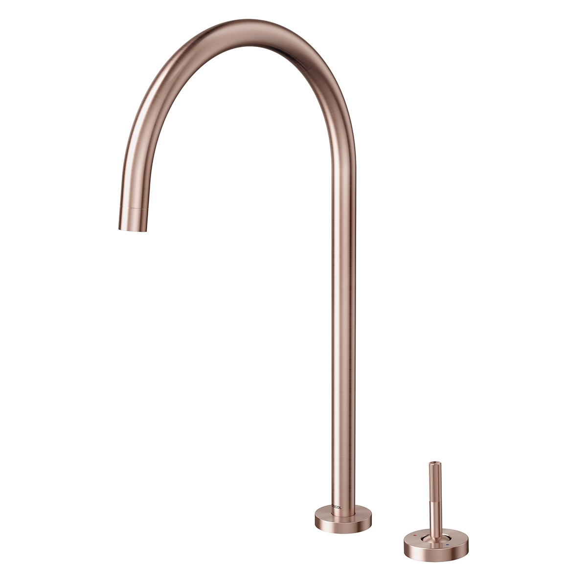 01545969 Настольный кухонный смеситель с джойстиком из матовой меди Docol MIX&MATCH