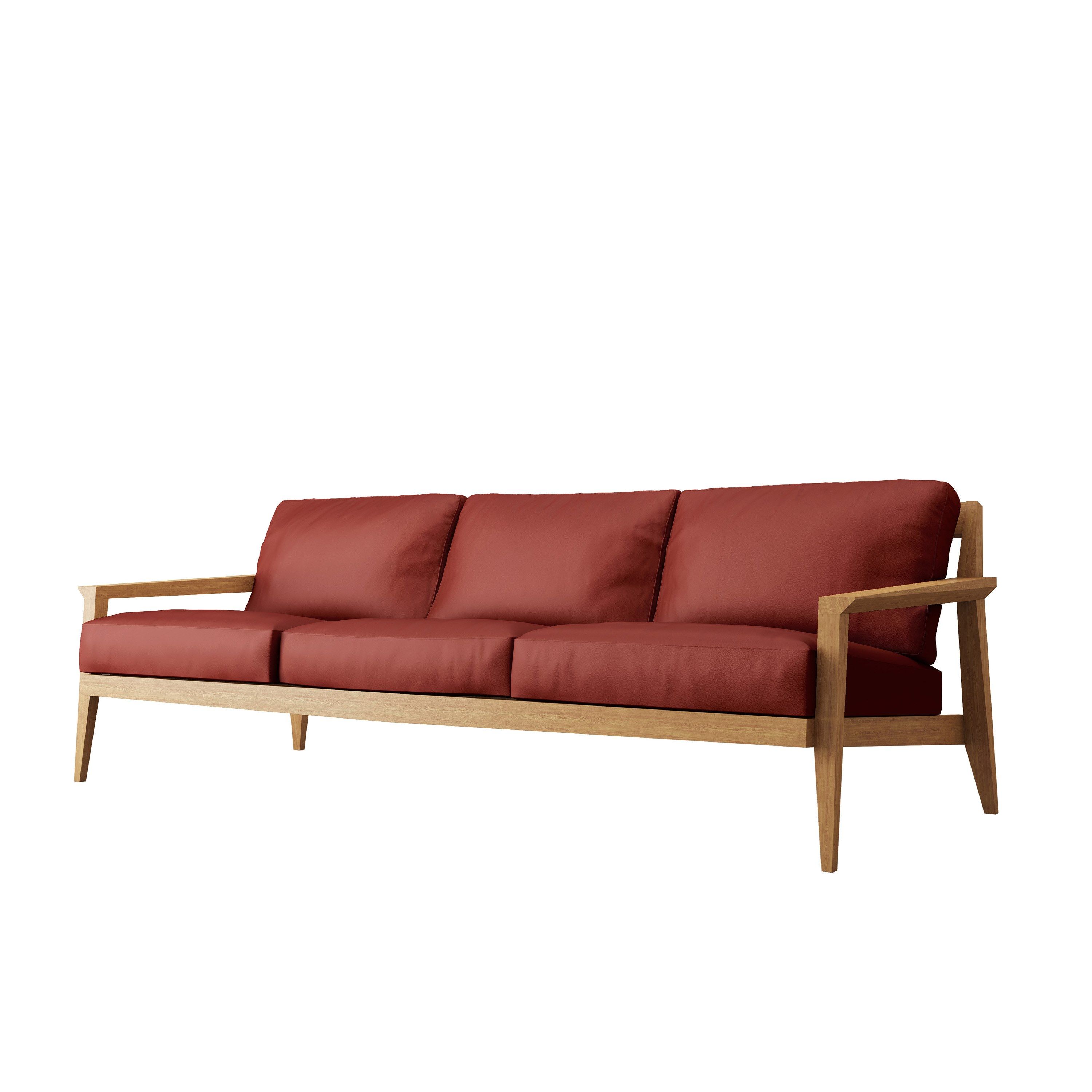 3-местный кожаный диван Case Stanley ARCH-00103406 - Вид №46